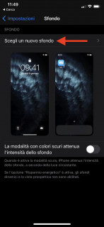 Inserire uno sfondo personalizzato iPhone 5