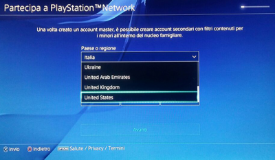 Playstation account crea